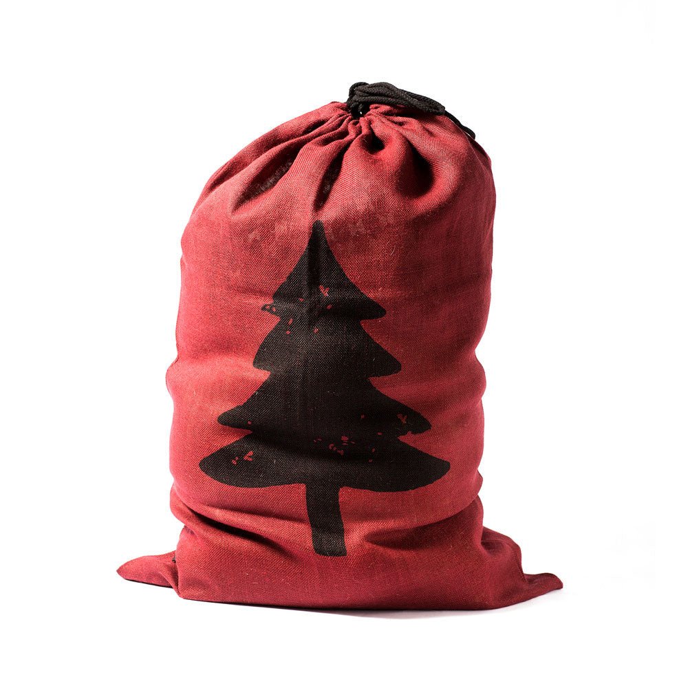 Gift Bag Deluxe - Red - by Benson - Swedish Design. Red Christmas stocking to put small gifts.