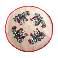 Tapete de Árvore de Natal - Papai Noel