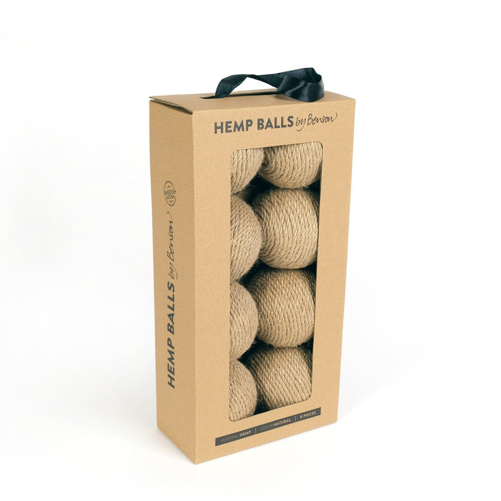 Hemp Balls 8-pack - by Benson - Swedish Design